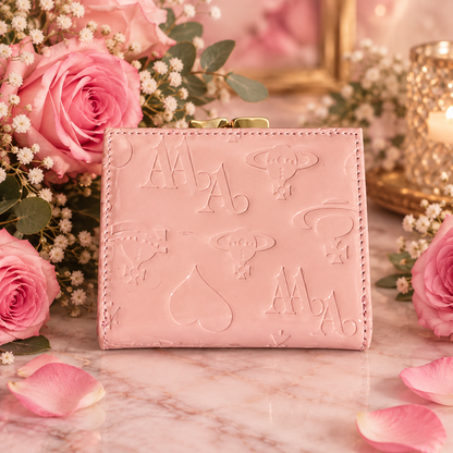 Vivienne Westwood Gamaguchi Trifold Wallet Pink/Gold