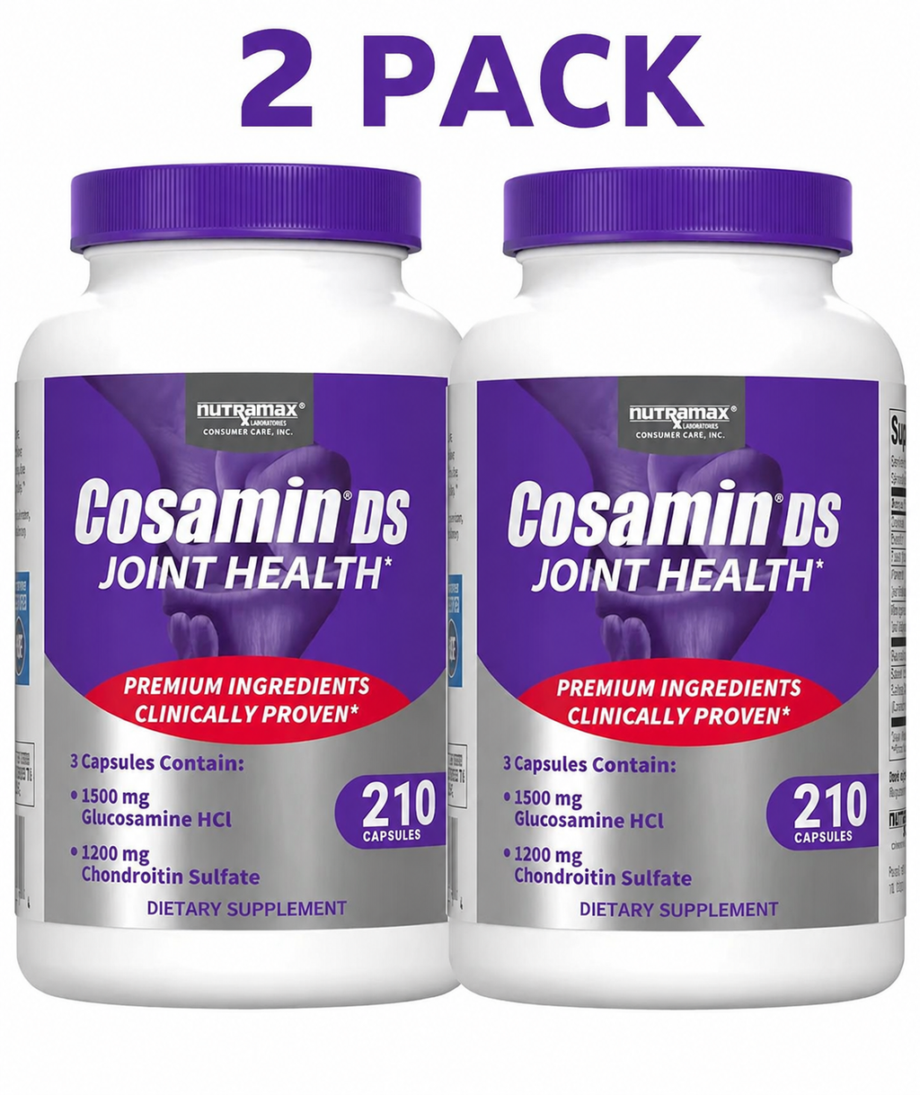 2 Pack Cosamine DS Joint Health Glucosamine & Chondroitin 210 Capsules