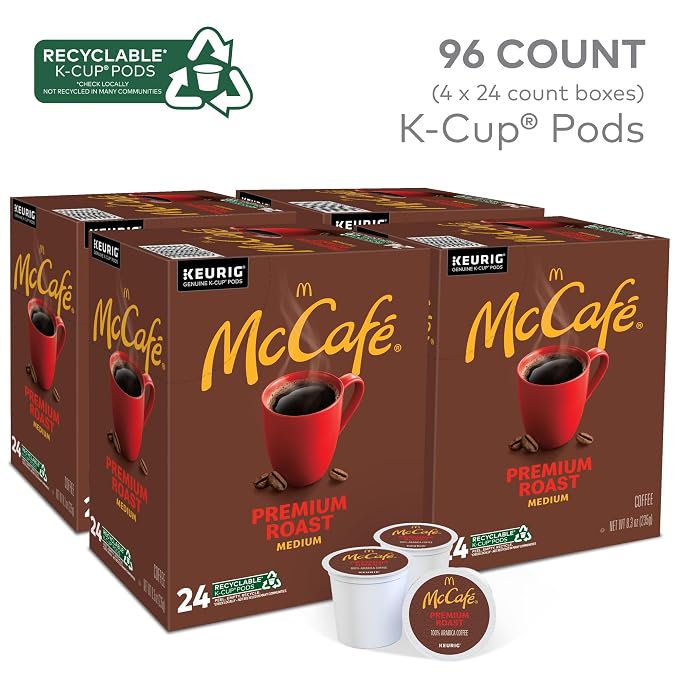McCafe Premium Roast Medium Roast K-Cup Coffee Pods, 96 Count