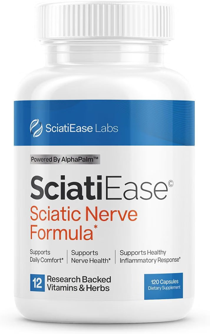 SciatiEase Sciatic Nerve Health Support Supplement, 120 Capsules NEW