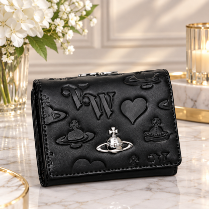 Vivienne Westwood Gamaguchi Trifold Wallet Color Black