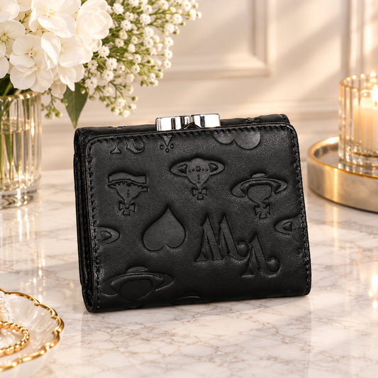 Vivienne Westwood Gamaguchi Trifold Wallet Color Black