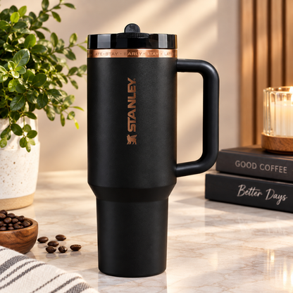 The Messi x Stanley Quencher ProTour Flip Straw Tumbler 40 OZ