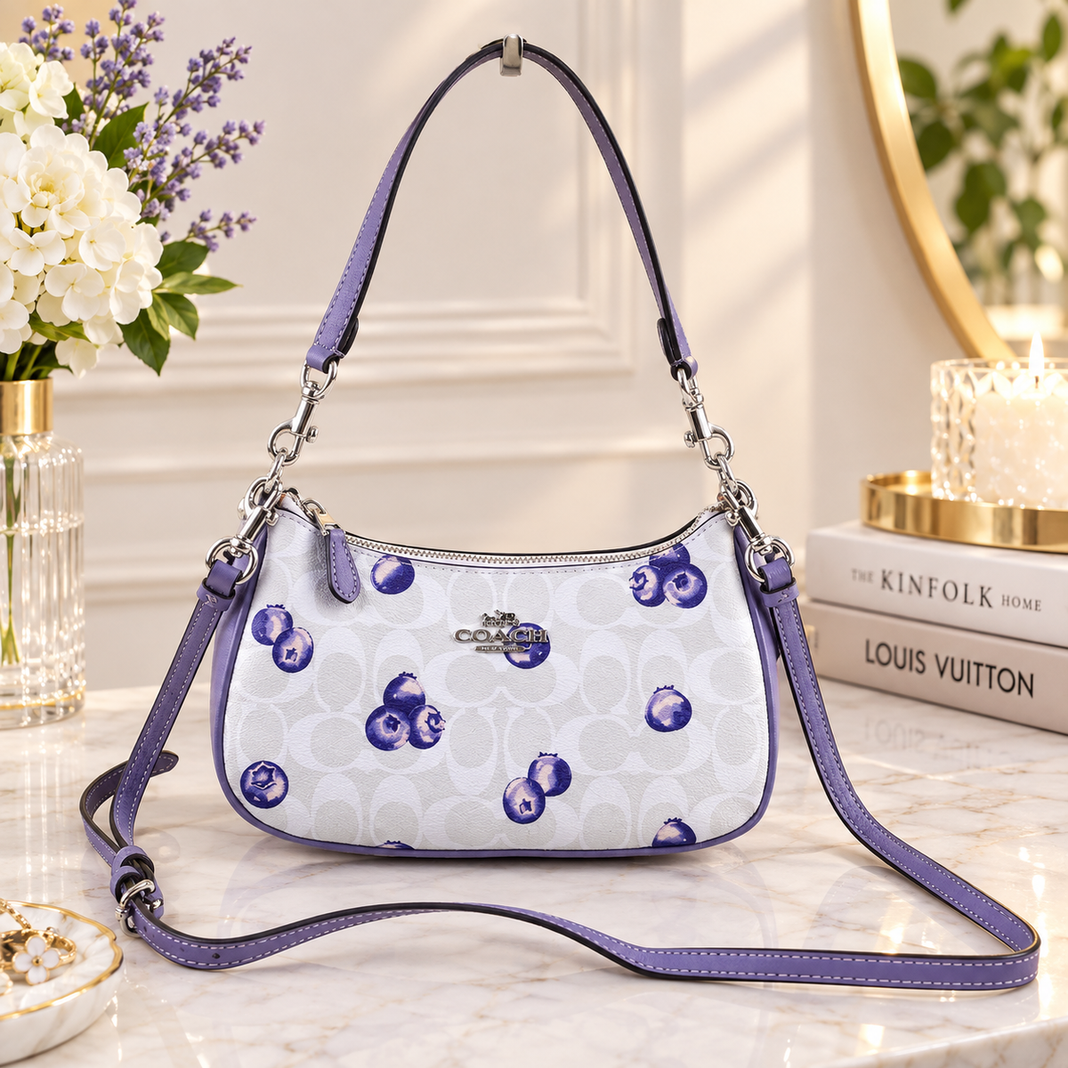 COACH CR292 Teri 2way Shoulder Signature Canvas