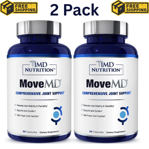 1MD Nutrition MoveMD - Joint Health Supplement - Doctor Formulated (Pack of 2)
