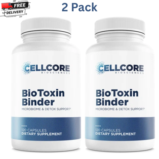 2 Pack CELLCORE BioToxin Binder † 120 capsules