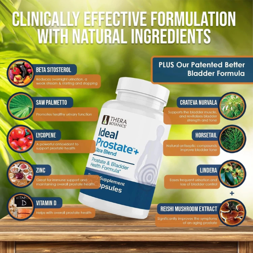Advanced Men's Prostate Support by Ideal Prostate Plus Ultra Saw Palmetto 60 ct.