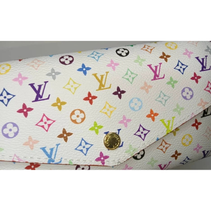 Louis Vuitton x Takashi Murakami White Multicolor Sarah Long Wallet