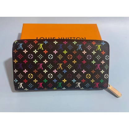 Louis Vuitton Monogram Multicolor Zippy, Zip Around Long Wallet