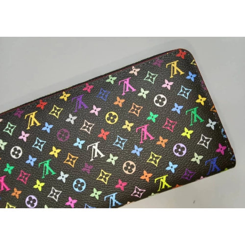 Louis Vuitton Monogram Multicolor Zippy, Zip Around Long Wallet