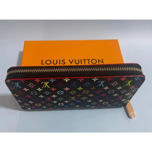 Louis Vuitton Monogram Multicolor Zippy, Zip Around Long Wallet