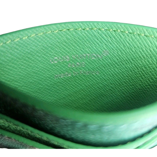 Forest Green Louis Vuitton Double Card Holder
