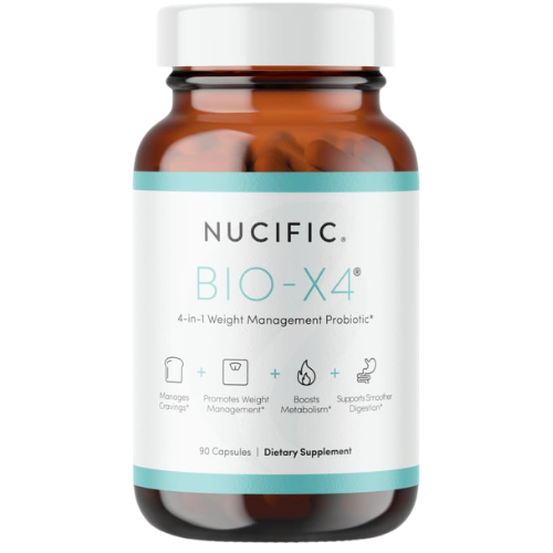 Nucific Bio-X4 4-in-1 Weight Management Probiotic, 90 Capsules