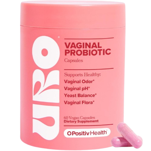 URO O Positiv Vaginal Probiotics 60 Count for Women PH Balance with Prebiotics