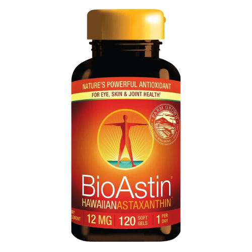 Astaxanthin Antioxidant Supplement for Skin Health, Eye Support & Immune Wellness | Hawaiian Algae Softgels (12mg, 120 Count)
