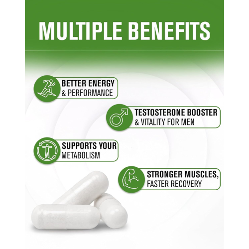 NaturalSlim Testosterone Booster for Men with Ginkgo, 180 Capsules