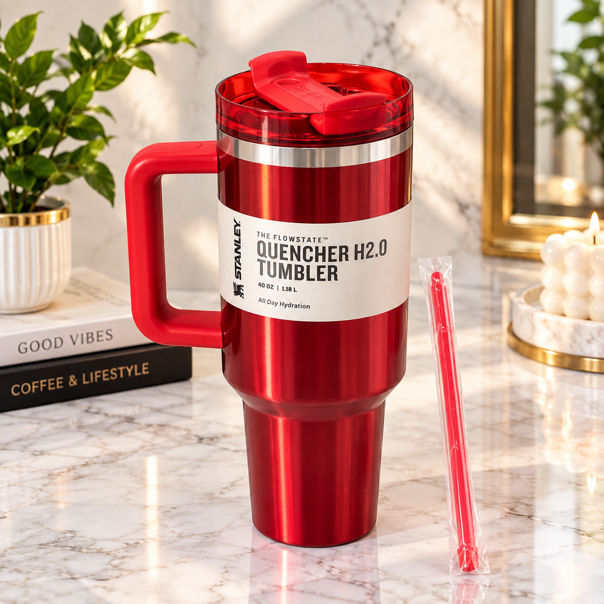 Stanley x Starbucks"The Flowstate Quencher H2.0" Insulated 40 oz 1.18L Tumbler