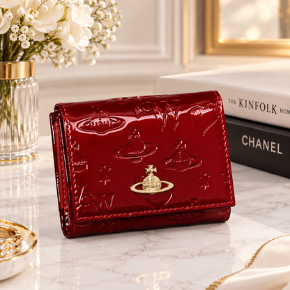 Vivienne Westwood Gamaguchi Trifold Wallet Color Red