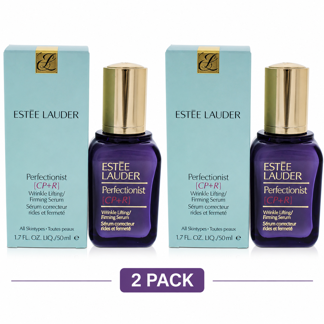 2 Pack Estee Lauder Perfectionist CP+R Wrinkle Lifting Firming Serum 1.7oz,50ml NEW