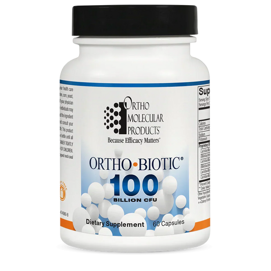 Ortho Molecular Ortho Biotic 100 – High Potency Probiotic for Gut & Digestive Health