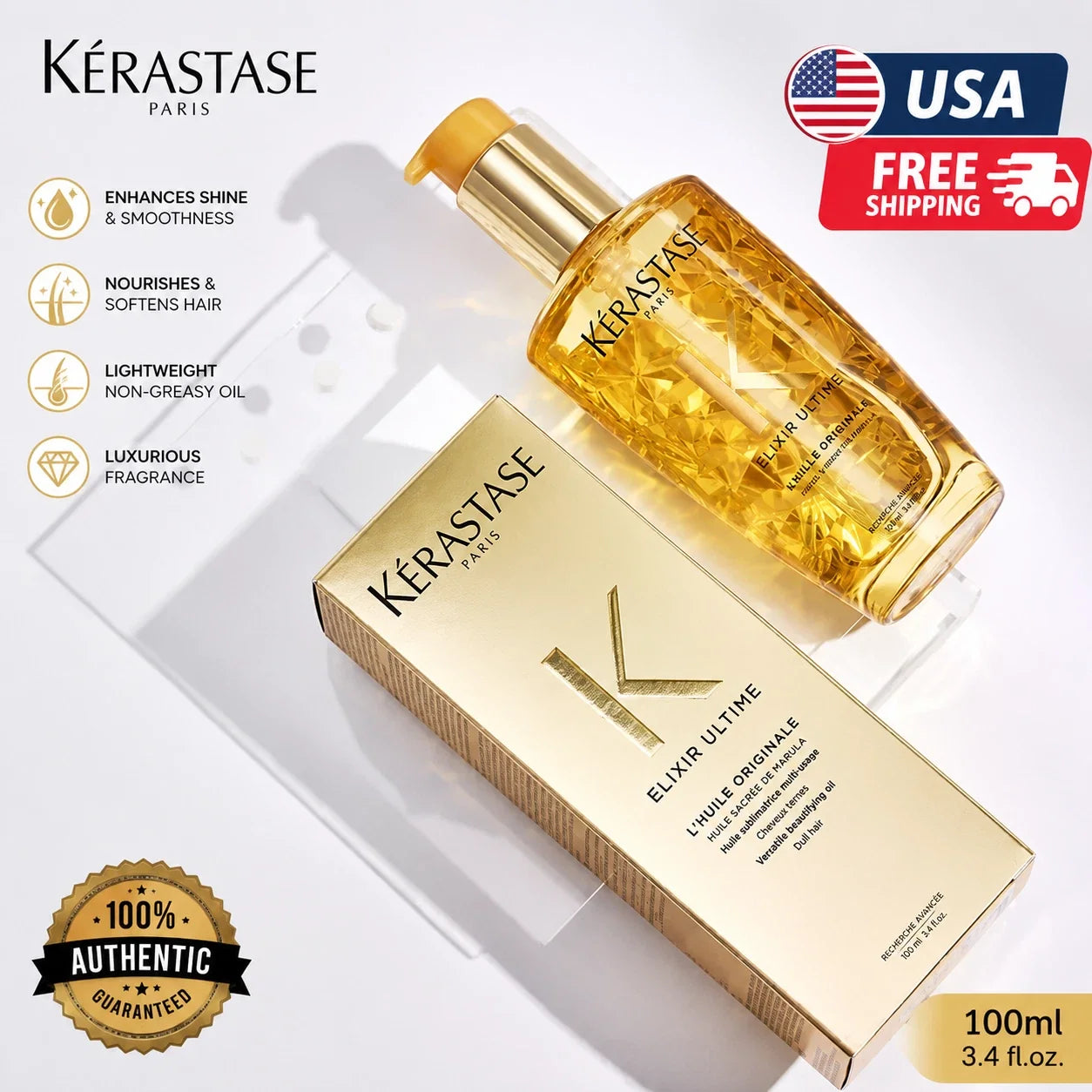 Kerastase Elixir Ultime L'Huile Originale Beautifying Hair Oil 100ml