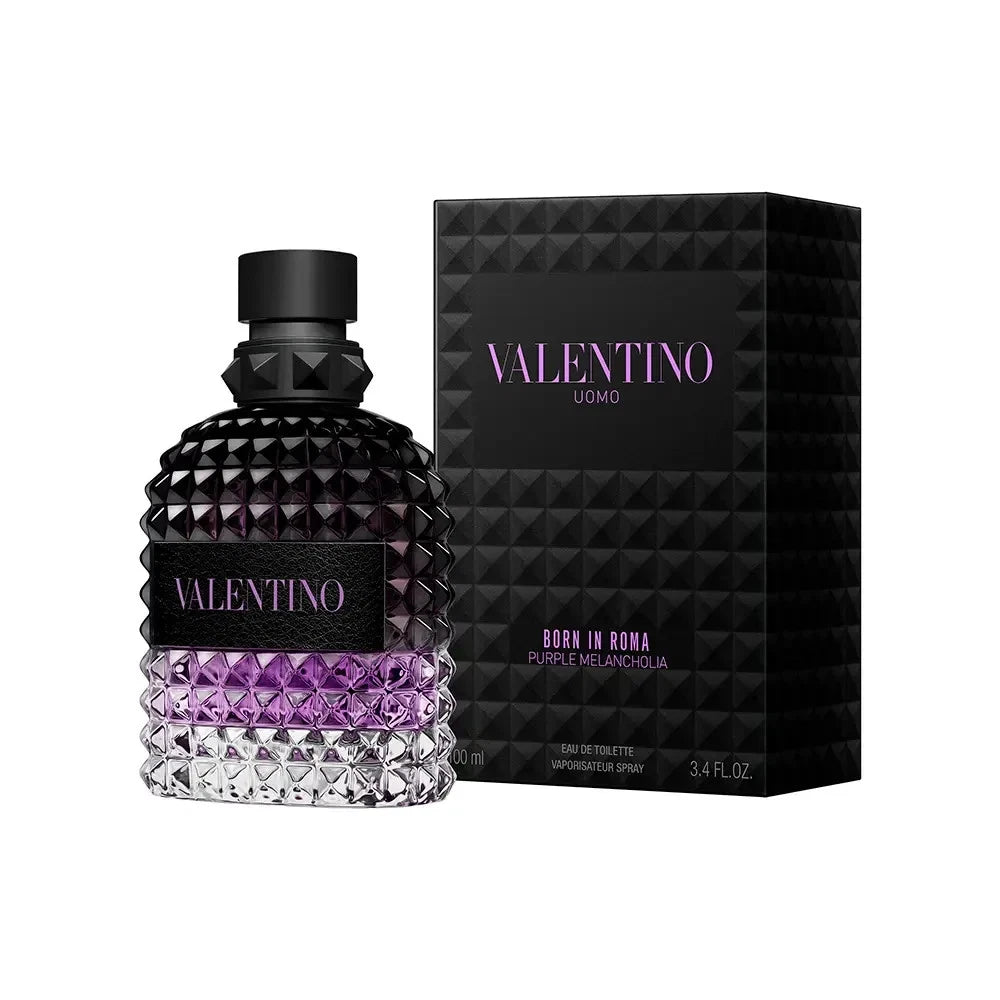 NEW 2026 VALENTINO UOMO BORN IN ROMA PURPLE MELANCHOLIA 3.4 OZ