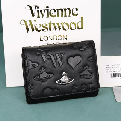 Vivienne Westwood Gamaguchi Trifold Wallet Color Black