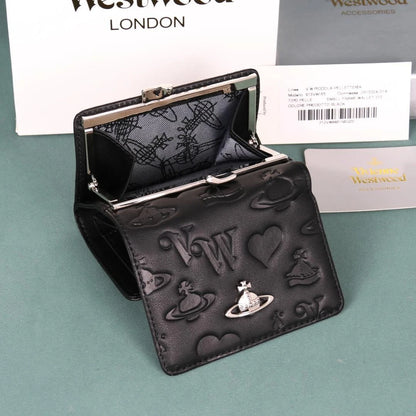 Vivienne Westwood Gamaguchi Trifold Wallet Color Black