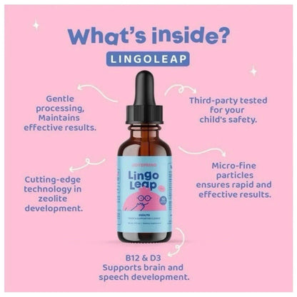 Lingo Leap Children's Drops - Zeolite Detox for Speech Delays Therapy 30ml