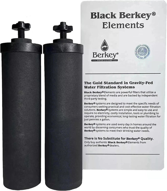 Berkey Black BB9-2 Water replacement Filters For Berkey Water System NEW