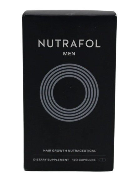 NUTRAFOL Men Hair Growth Nutraceutical 120 Capsules NEW **Glass Bottle**