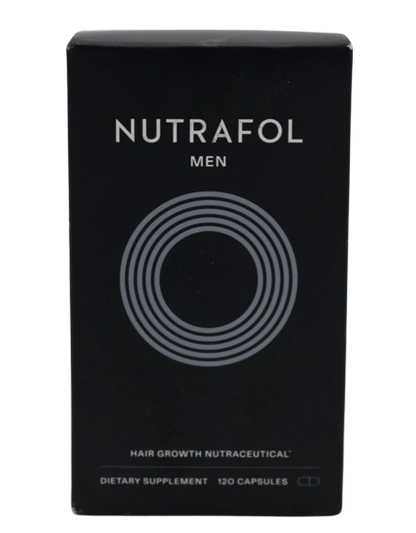 NUTRAFOL Men Hair Growth Nutraceutical 120 Capsules NEW **Glass Bottle**